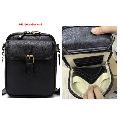 Unisex Vintage Große Kapazität Messenger Bag Aufbewahrungstasche mit 10 Karteneinsätzen Lässiger Rucksack Damentasche Retro Rucksack Große Kapazität Reise