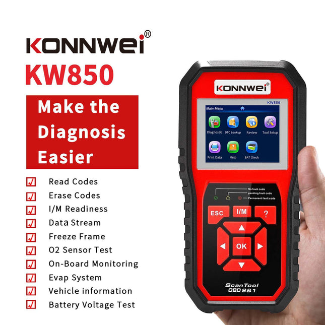 KW850 OBD2 CAN BUS