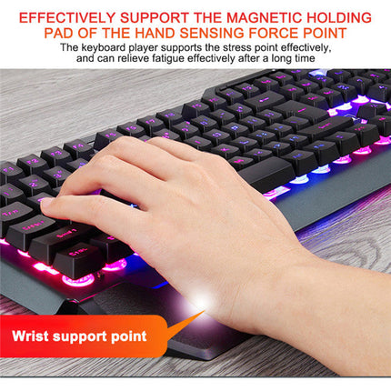Kabelgebundene mechanische Gaming-Tastatur LED RGB Design