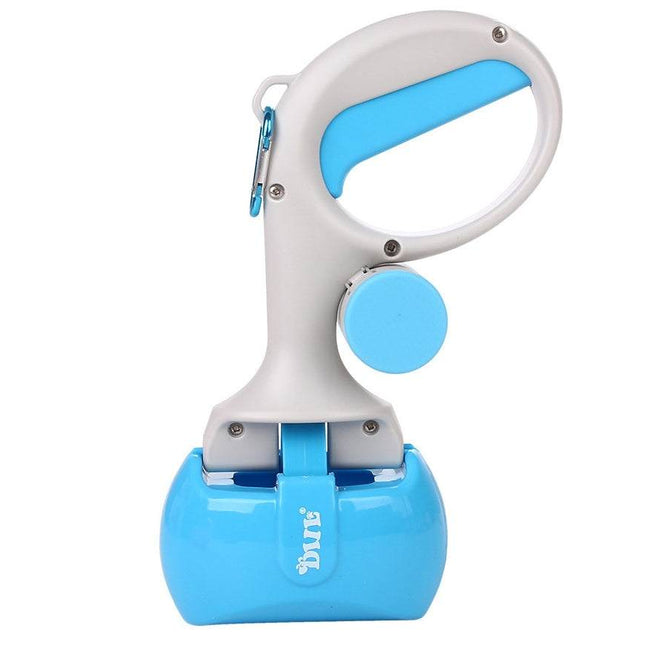Queta Dog Pooper Scooper mit 6 Abfallsäcken Kleine Haustier-Toilette Abfallaufbewahrung Poop Scoop mit Pet Poop-Taschen, Walking Poop Remover Home Yard Outdoor-Abholwerkzeug