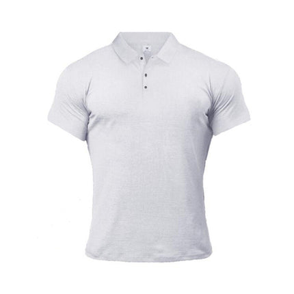 Sport-Poloshirt Sommer Kurzarm-Oberteile Herren Kurzarm-Poloshirt Einfarbig Herren T-Shirt Sommer Lässige Bequeme Herrenbekleidung