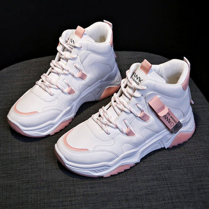 Weiß Laufschuhe Frauen Chunky Sport Schuhe Frau Frühling Sommer Plattform