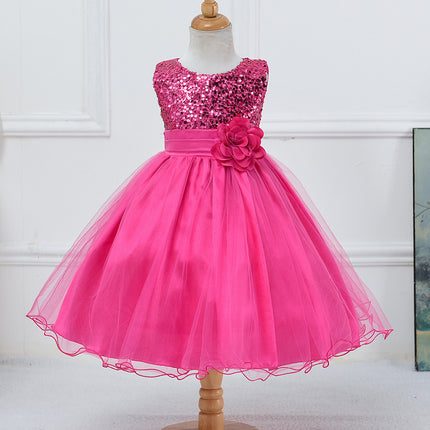 Baby Paillettenkleid Blumenmädchen Hochzeit Prinzessinnenkleid