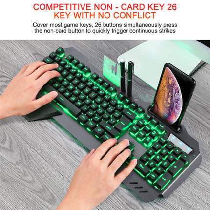 Kabelgebundene mechanische Gaming-Tastatur LED RGB Design