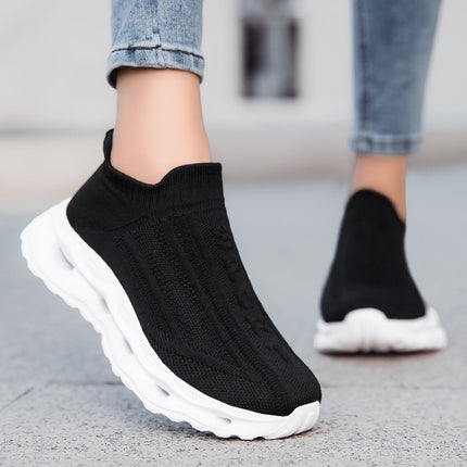 Plus Size Sport Damenschuhe Atmungsaktives Flyknit