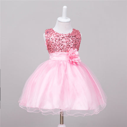 Baby Paillettenkleid Blumenmädchen Hochzeit Prinzessinnenkleid