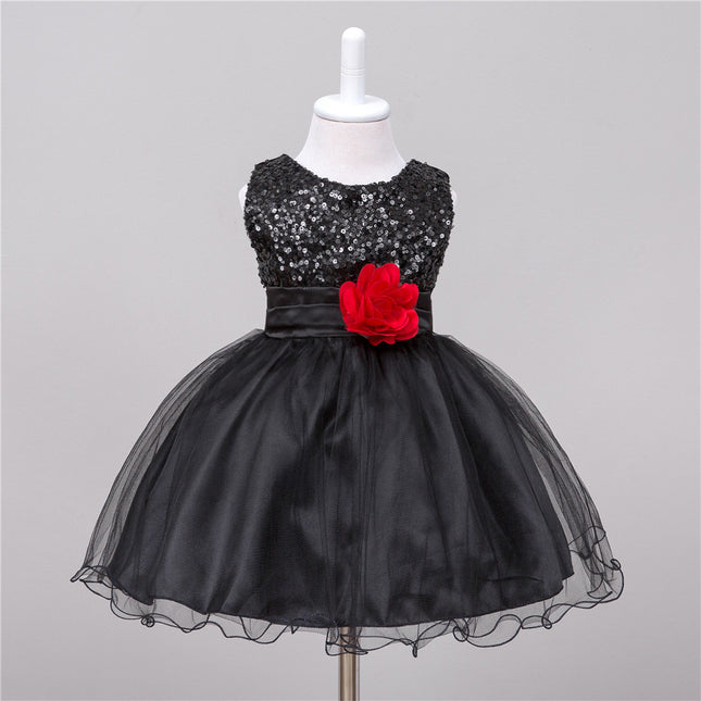 Baby Paillettenkleid Blumenmädchen Hochzeit Prinzessinnenkleid