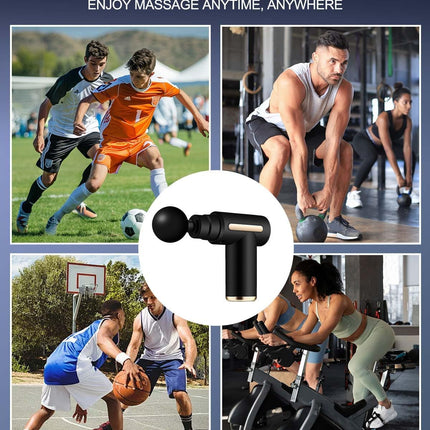 Massage Gun Mini, Muscle Massager Portable 35DB Ultra Quiet 6 Modes