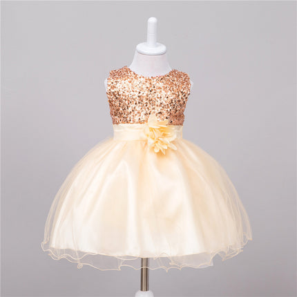 Baby Paillettenkleid Blumenmädchen Hochzeit Prinzessinnenkleid