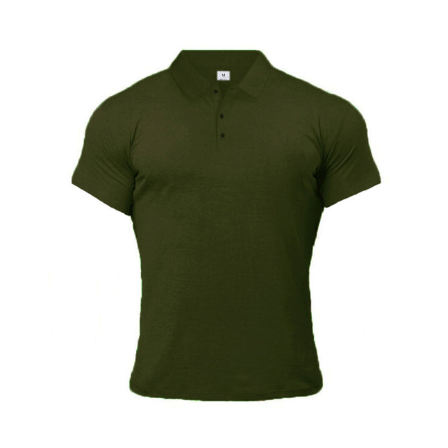 Sport-Poloshirt Sommer Kurzarm-Oberteile Herren Kurzarm-Poloshirt Einfarbig Herren T-Shirt Sommer Lässige Bequeme Herrenbekleidung