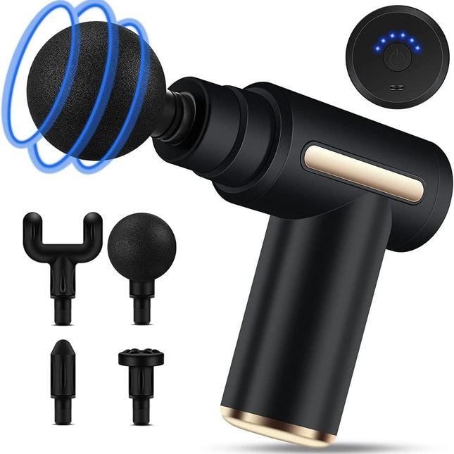 Massage Gun Mini, Muscle Massager Portable 35DB Ultra Quiet 6 Modes
