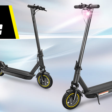 W4MAX 10 Zoll Elektroroller mit App-Funktion, mit Handyhalterung und Diebstahlschutz, faltbarer E Scooter, maximale Tragkraft 130 kg