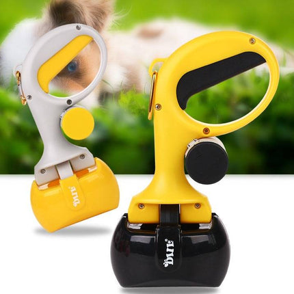 Kotklammer Haustier Toilettenpicker Hunde Reinigungsmittel Katzen Toilettenklammer Hundekot Klauen Artefakt Werkzeug Eingebauter Beutelspender