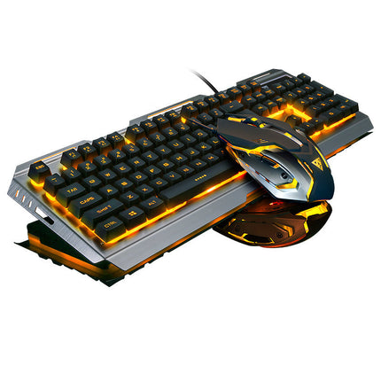 Kabelgebundene Gaming-Tastatur mit USB-Anschluss und Hintergrundbeleuchtung.