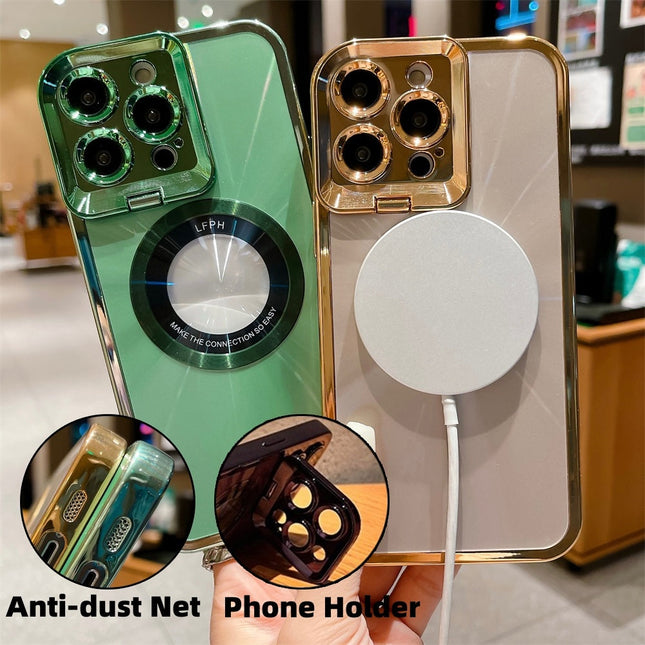 Galvanisierte Telefonhülle luxuriöses Überzug Magsafe-Halterung