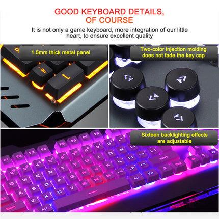 Kabelgebundene mechanische Gaming-Tastatur LED RGB Design