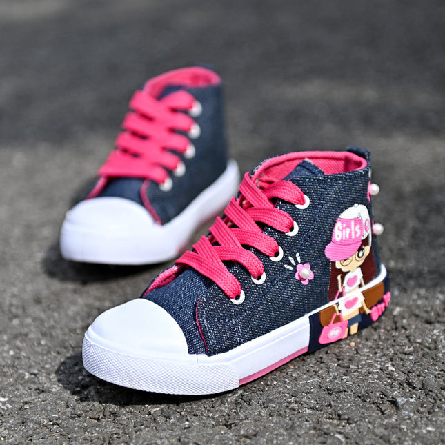 Kinderschuhe Canvas Mädchen Sneakers