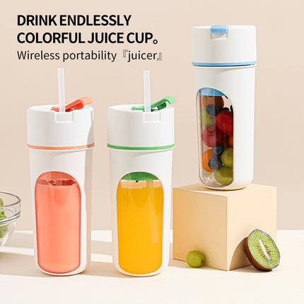 Elektrischer Entsafter für die Küche, USB-Aufladung, kabelloser Saftmixer, Obst-/Orangen-Mixer, Presse, Eiszerkleinerer, Becher, Küchenmaschine