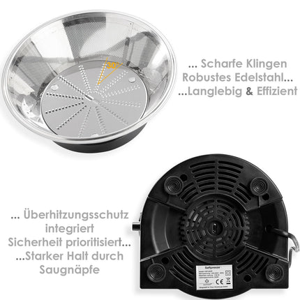 KESSER® Entsafter Saftpresse Edelstahl 1100W 85Mm Presse Obstpresse Saft Juicer