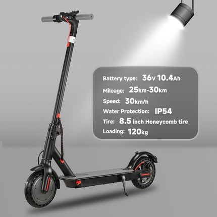 ES-PRO 8,5 Zoll Elektroroller mit App-Funktion, mit Handyhalterung und Diebstahlschutz, faltbarer E Scooter, 25-30 km Reichweite, Li-Ionen-Akku, maximale Tragkraft 120 kg