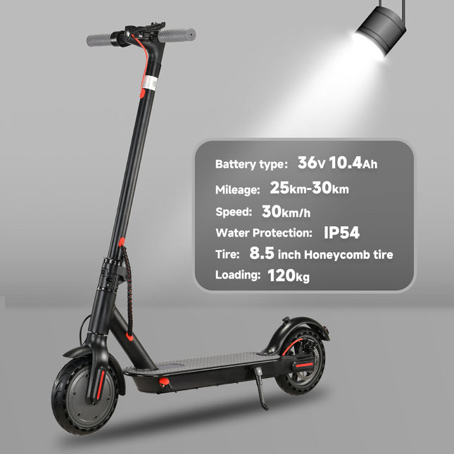 ES-PRO 8,5 Zoll Elektroroller mit App-Funktion, mit Handyhalterung und Diebstahlschutz, faltbarer E Scooter, 25-30 km Reichweite, Li-Ionen-Akku, maximale Tragkraft 120 kg