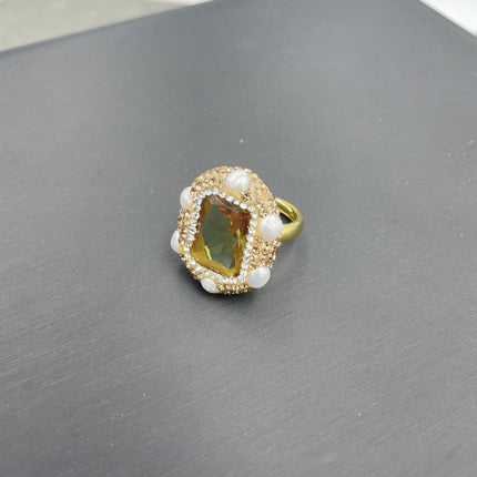 Europäischer amerikanischer und französischer Stil leichter Luxus lichte mpfindlicher Stein Schmuck