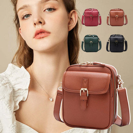 Unisex Vintage Große Kapazität Messenger Bag Aufbewahrungstasche mit 10 Karteneinsätzen Lässiger Rucksack Damentasche Retro Rucksack Große Kapazität Reise