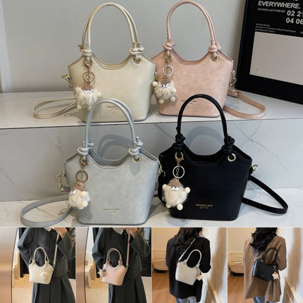 Süßer Reißverschluss PU Quadratische Damen Schulter Umhängetasche Volltonfarbe Beliebte Pendlermode Kleine Quadratische Taschen
