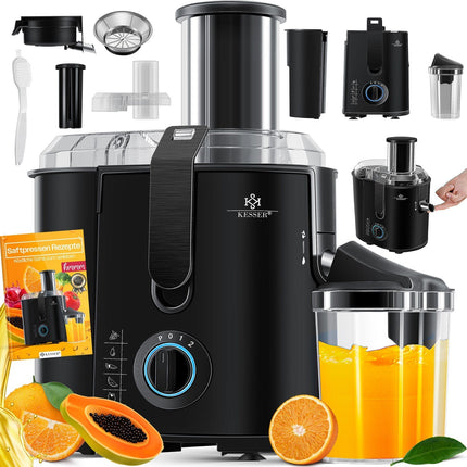 KESSER® Entsafter Saftpresse Edelstahl 1100W 85Mm Presse Obstpresse Saft Juicer
