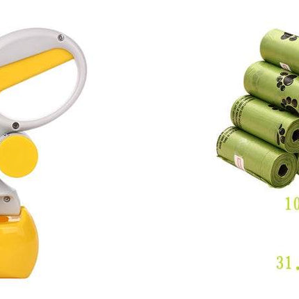 Haustierkotentsorgung Pooper Scooper-Taschen Tragbarer Hundeschaufel-Pooper Haustier-Kotschaufel Plastik Sky-blue